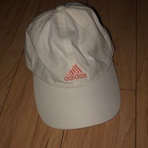 adidas pink and white baseball cap hat